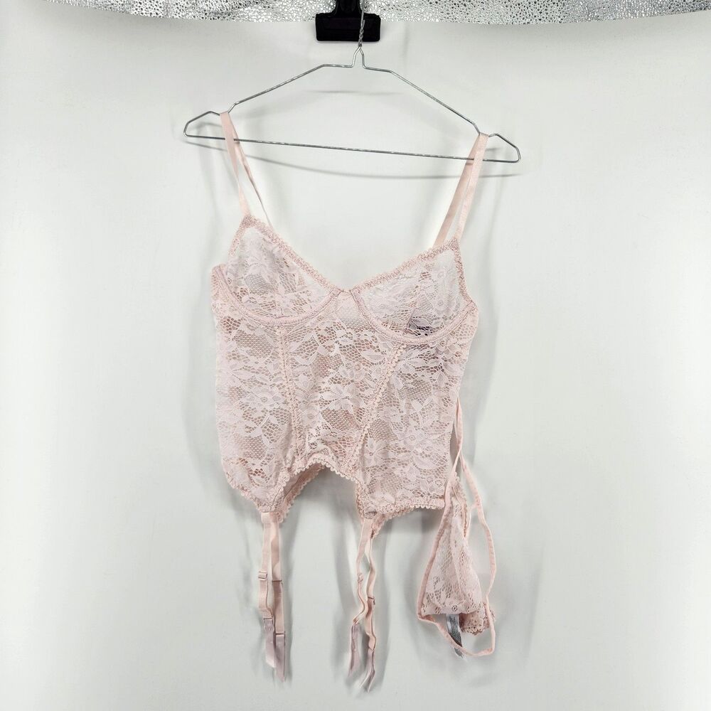 Adore Me Medium Pink Emalyn Bustier Set NWT